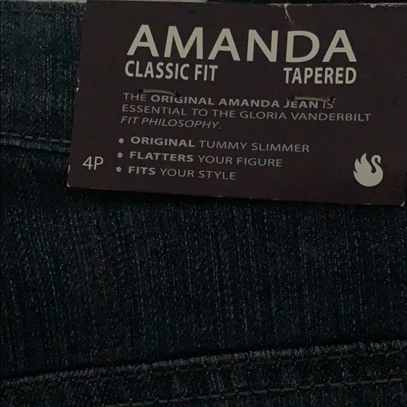 Gloria Vanderbilt Petite Amanda Stretch Jeans 4P - Picture 6 of 8